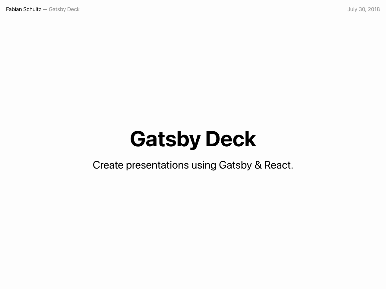 Gatsby Starter Deck screenshot