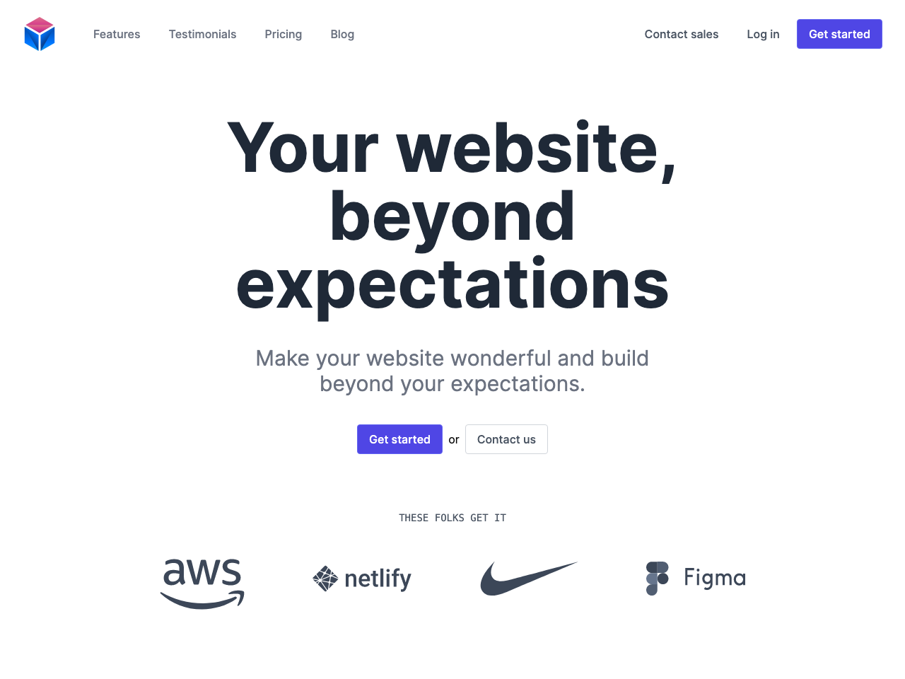 Next Js Landing Page Template