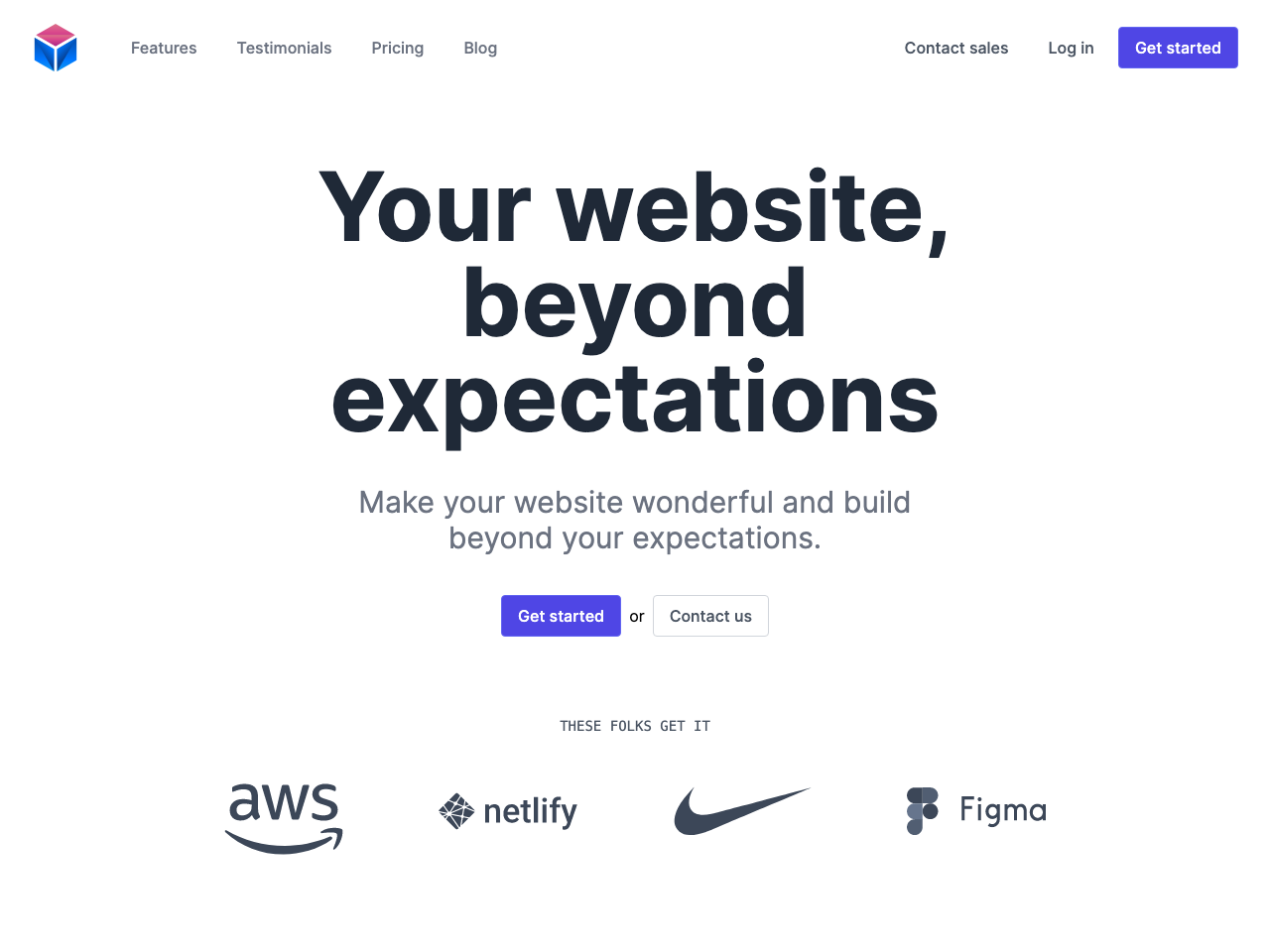 Next js Landing Page Template For SaaS Products Theme Info