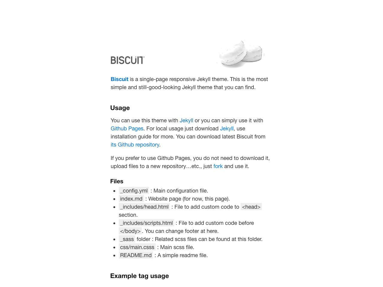 Biscuit screenshot