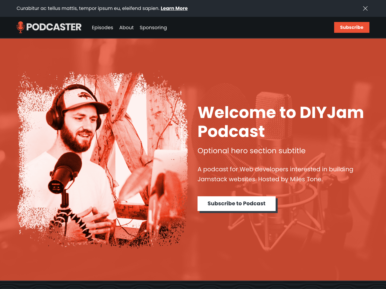 podcaster theme podcaster theme