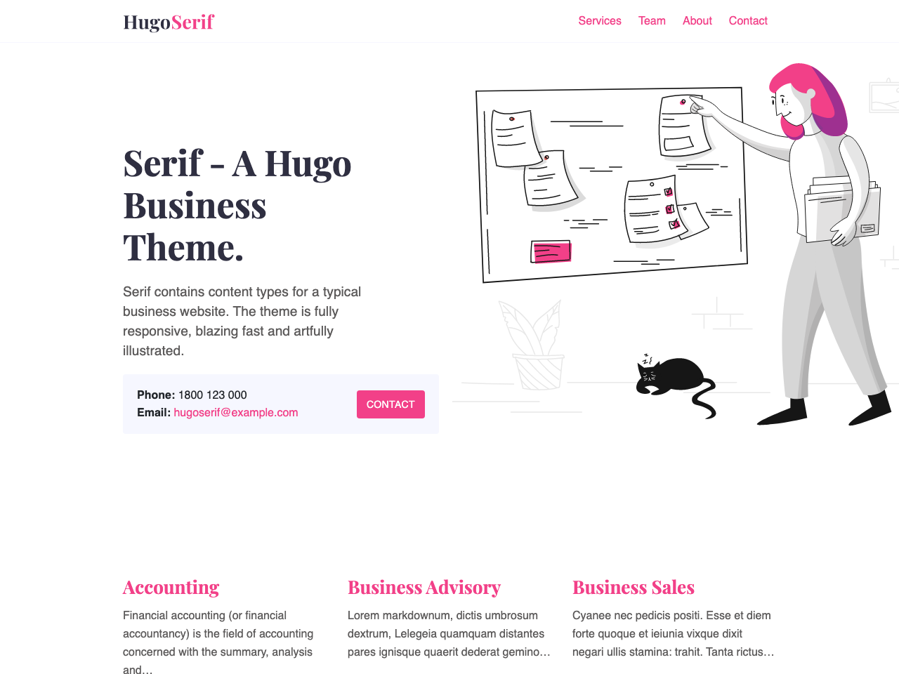 Hugo Serif screenshot