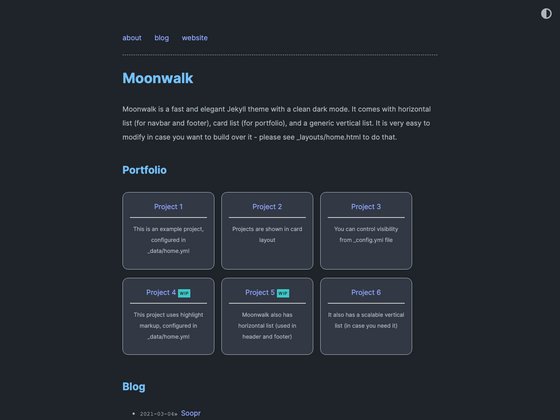 Moonwalk screenshot
