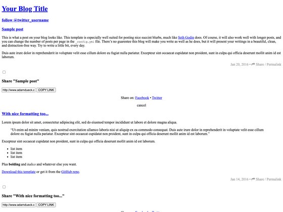 Cayman Blog screenshot