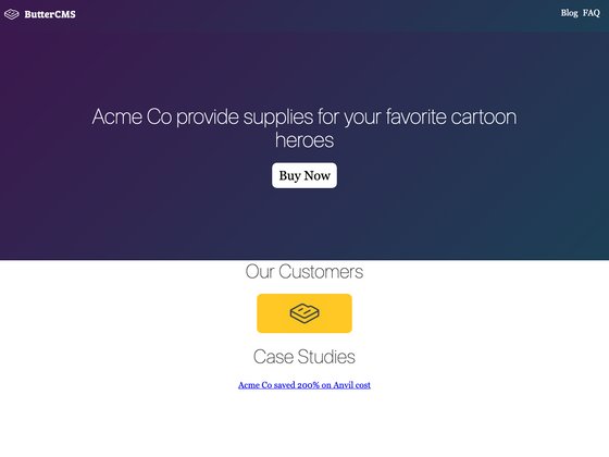 Gatsby Starter Buttercms screenshot