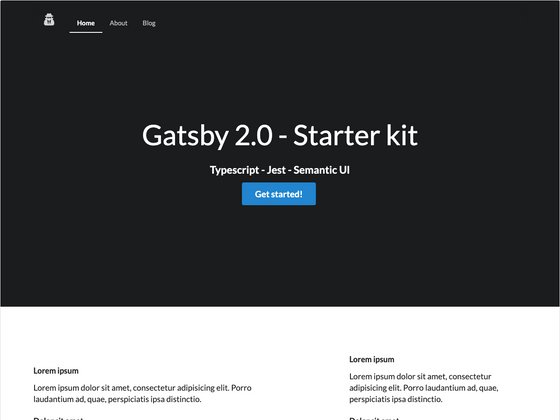 Gatsby Starter screenshot