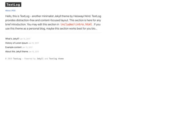 TextLog screenshot