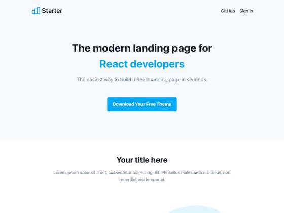 Next JS Landing Page Template with Tailwind CSS screenshot