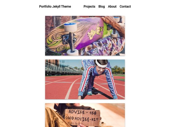 Portfolio Jekyll Theme screenshot