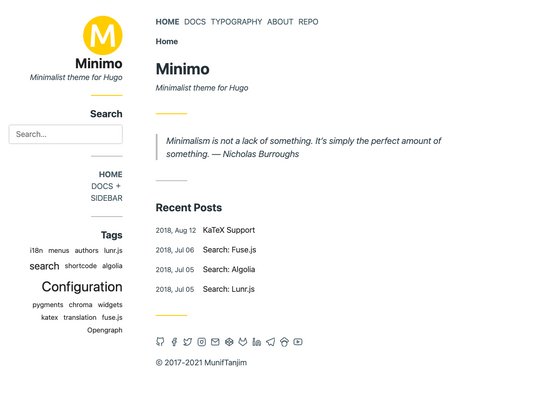 Minimo screenshot
