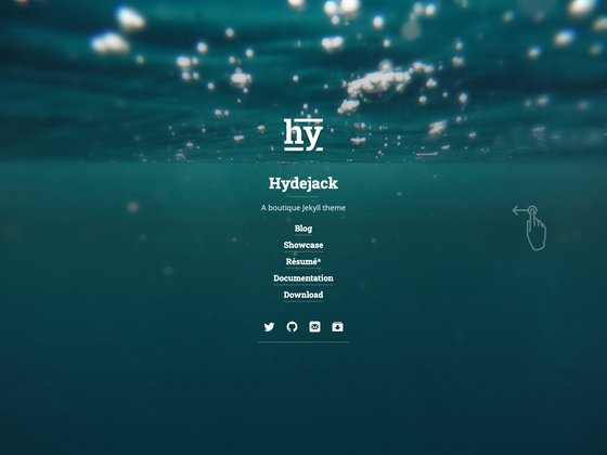 Hydejack screenshot