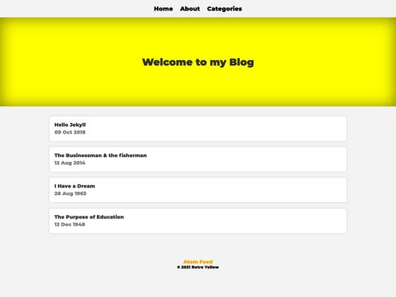 Retro Yellow screenshot