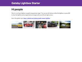 Gatsby Starter Lightbox screenshot