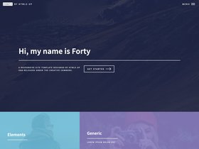 Forty (by HTML5 Up!) screenshot
