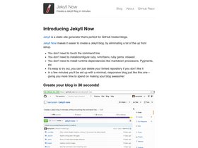 Jekyll Now screenshot