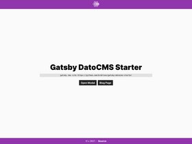 Gatsby Datocms Starter screenshot