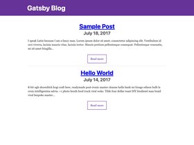 Gatsby Blog Starter Kit screenshot