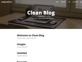 Hexo Clean Blog screenshot