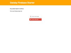 Gatsby Redux Firebase screenshot