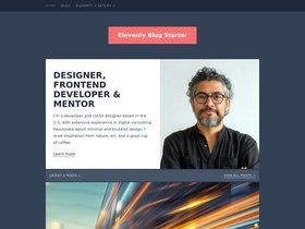 Eleventy Blog Starter screenshot