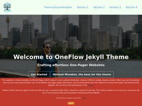 OneFlow Jekyll Theme screenshot