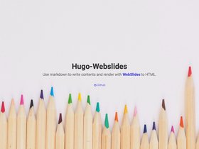 Hugo Webslides screenshot