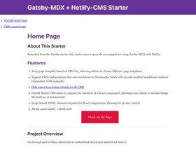 Mdx Netlify CMS screenshot