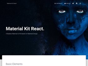 gatsby-material-kit-react screenshot